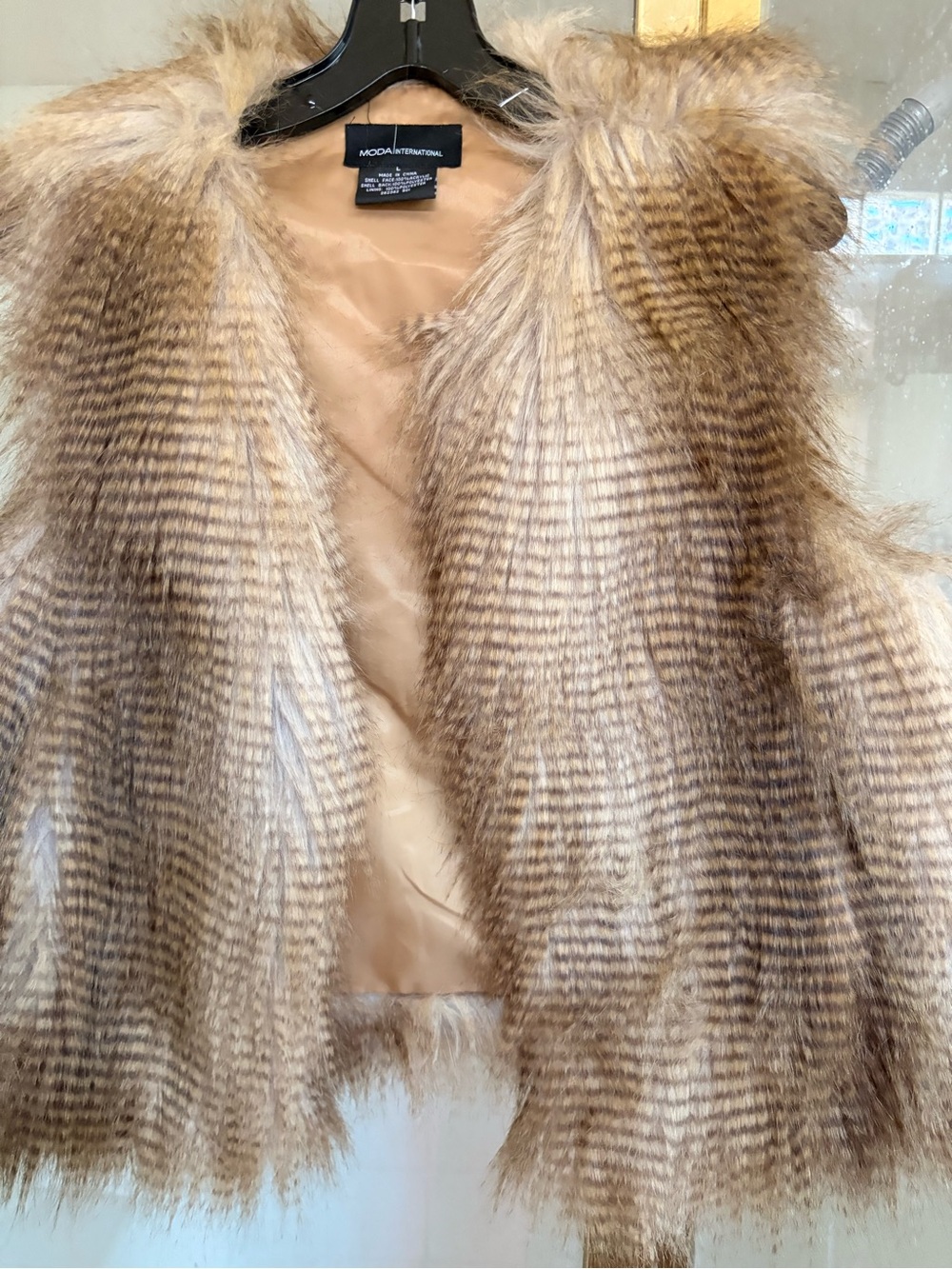 Faux Fur Vest Size Medium